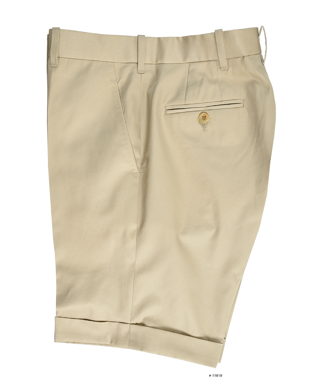 Summer Soft Khaki Twill Shorts