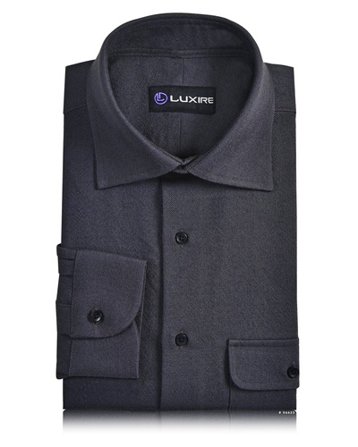 Midnight Grey Wool Shirt