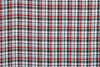 Red Black White Madras Linen