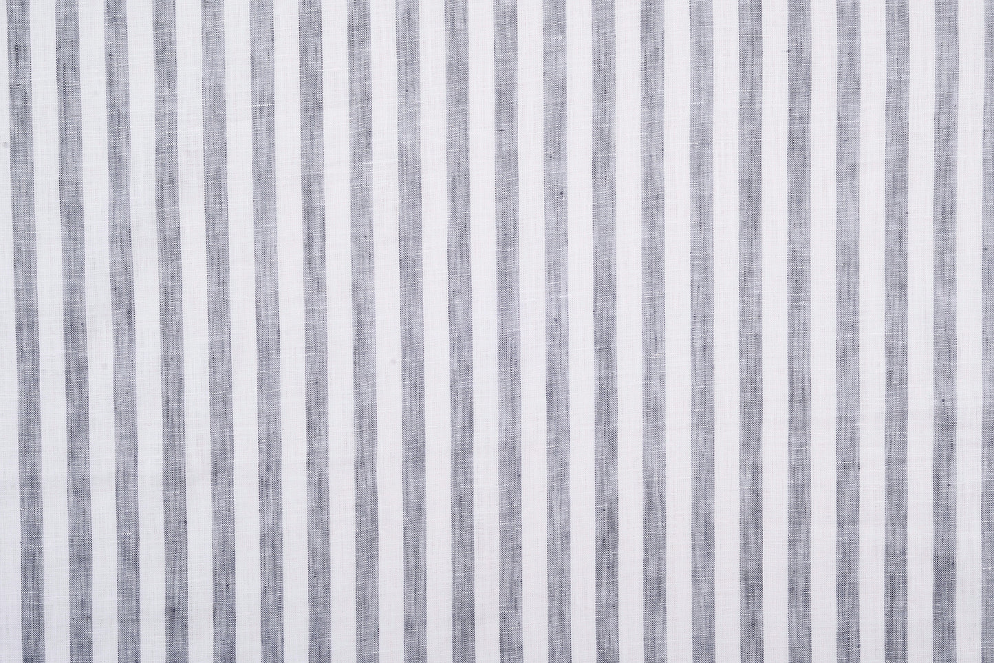 Linen: Grey Tape Stripes On White Shirt