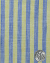 Linen: Yellow Blue Dress Stripes