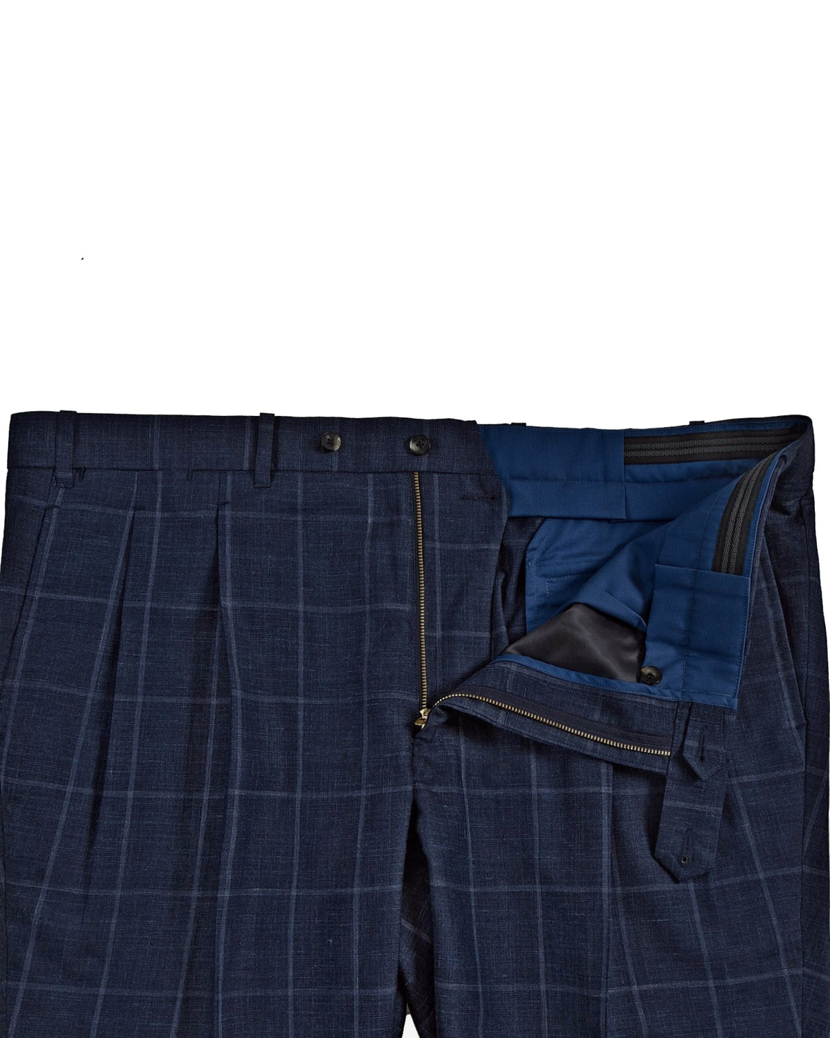 Loro Piana: Dark Blue Windowpane - 4