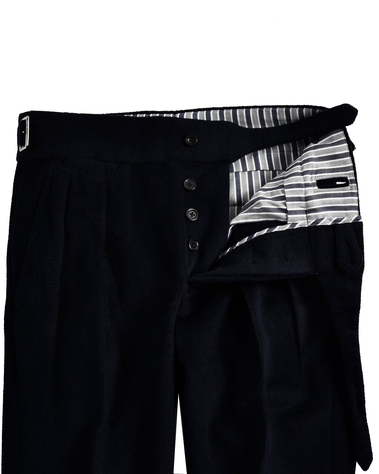 Gurkha Pant in VBC Black Wool Flannel