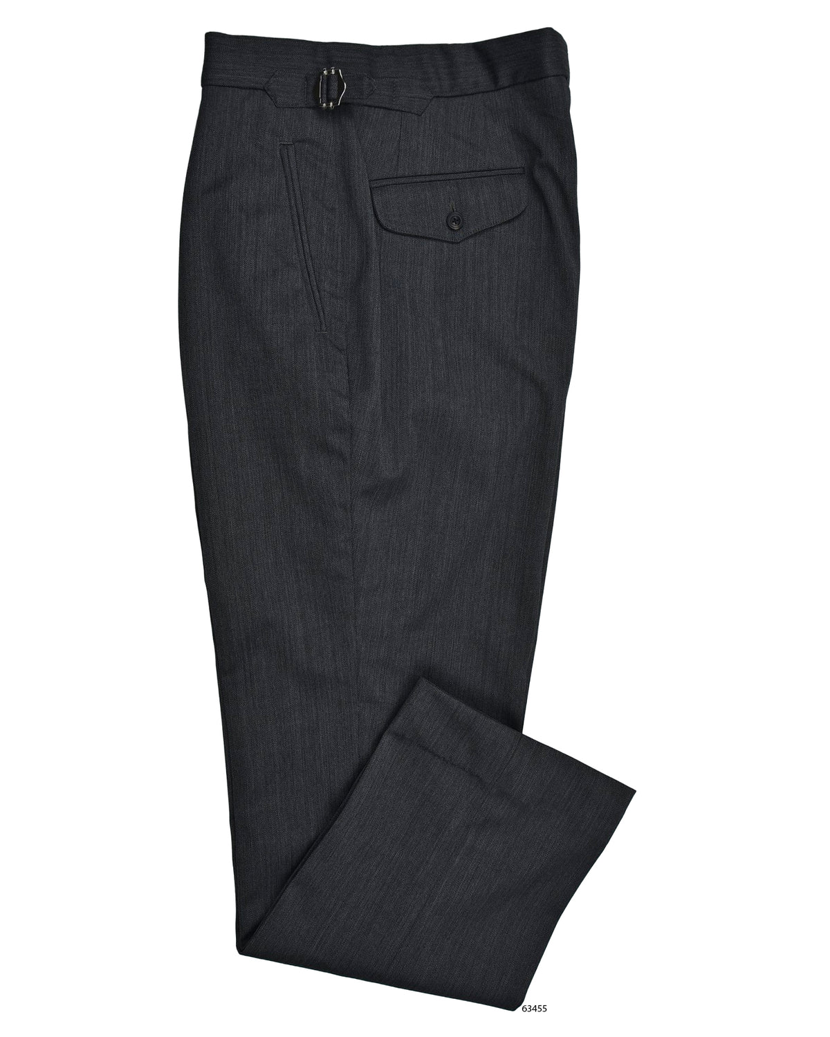 Performance Chino: Grey Herringbone - 1