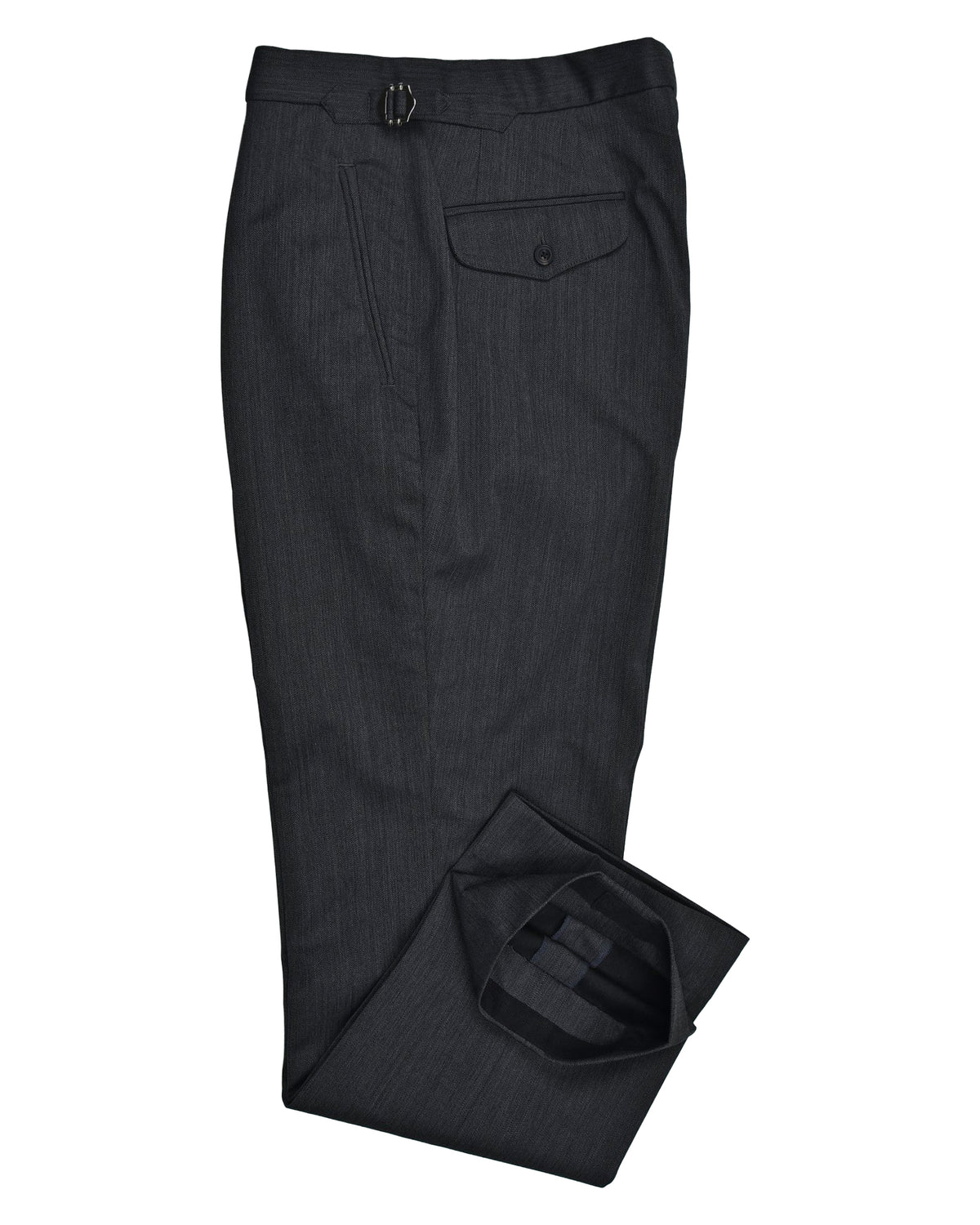 Performance Chino: Grey Herringbone - 2