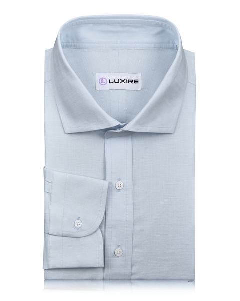 Powder Blue Linen Shirt