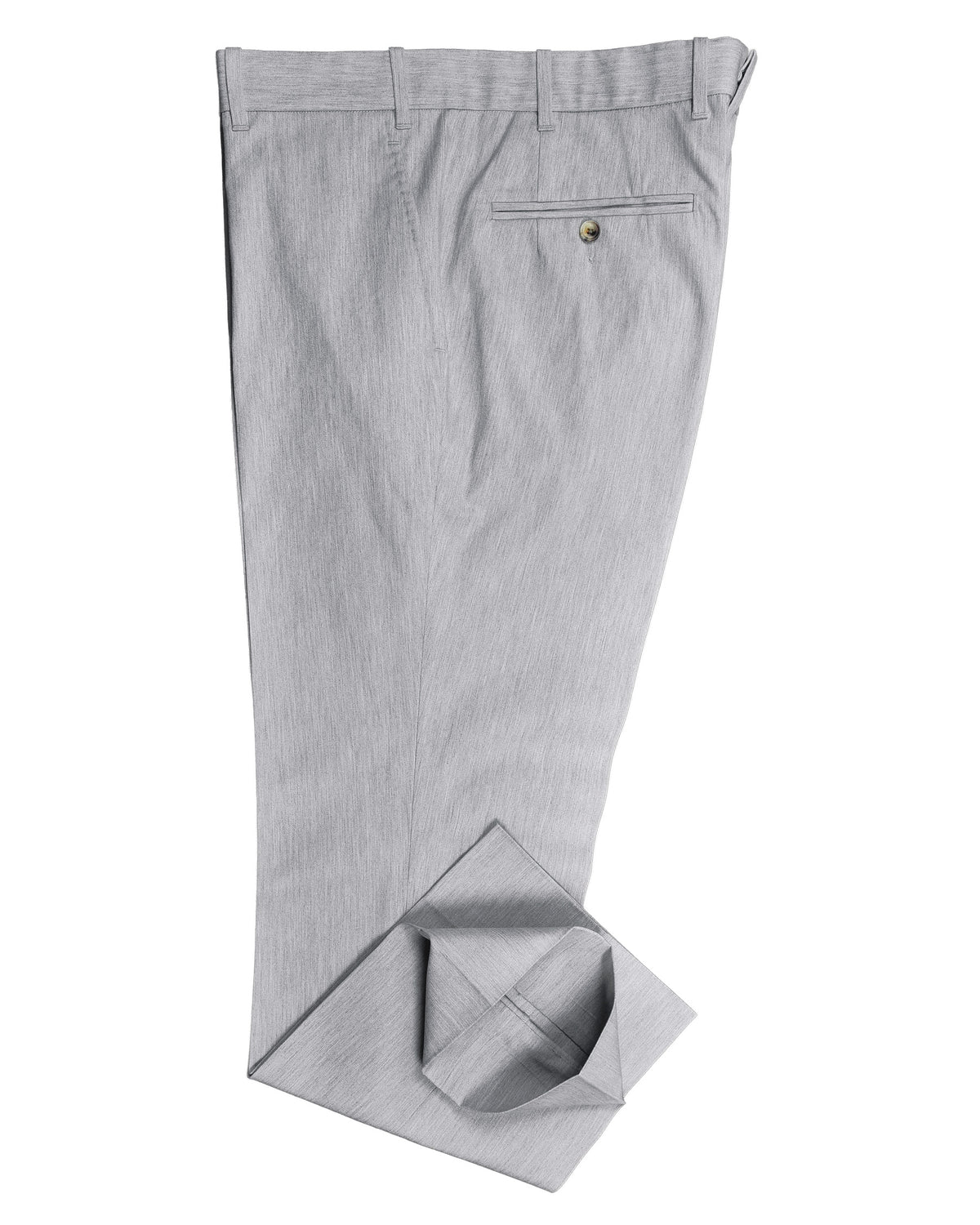 Light Grey Cotton Dress Pants - 2