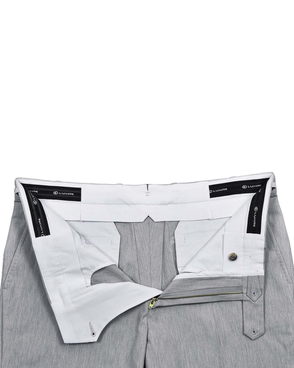 Light Grey Cotton Dress Pants - 5