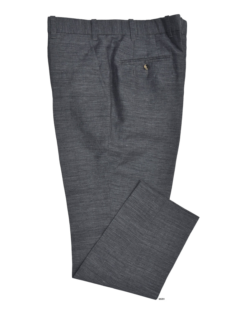 Solbiati Ash Grey Linen Dress Pant