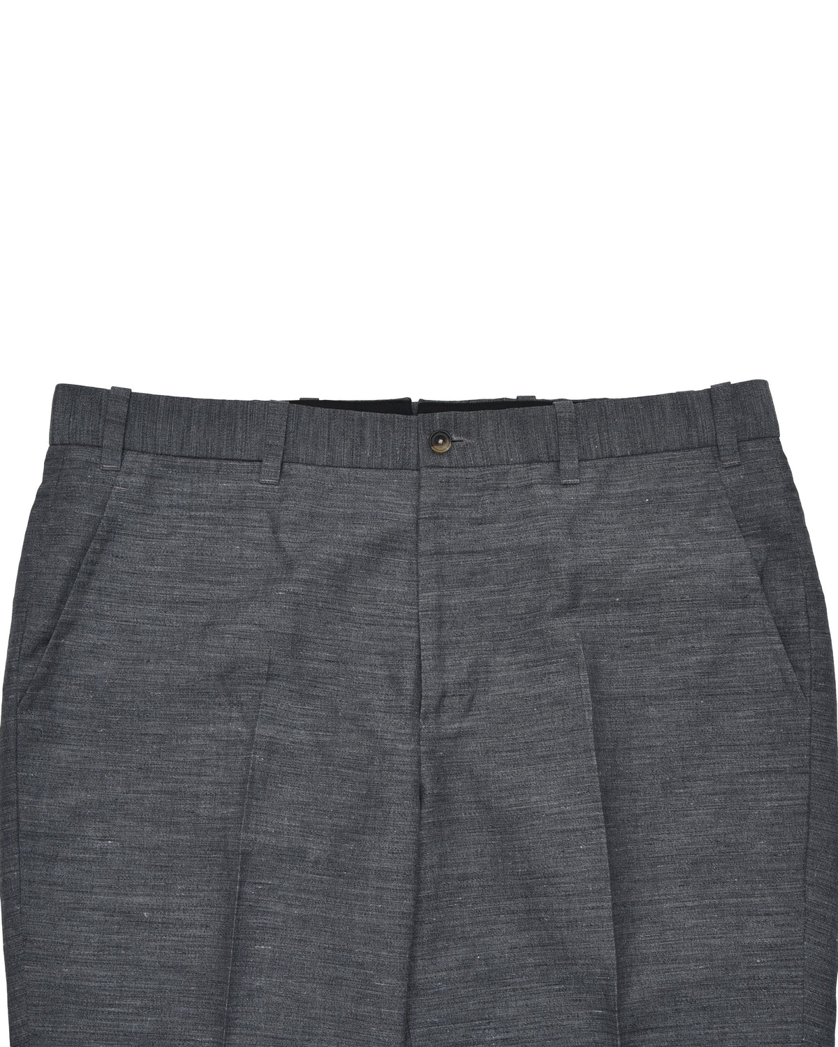 Solbiati Ash Grey Linen Dress Pant - 3