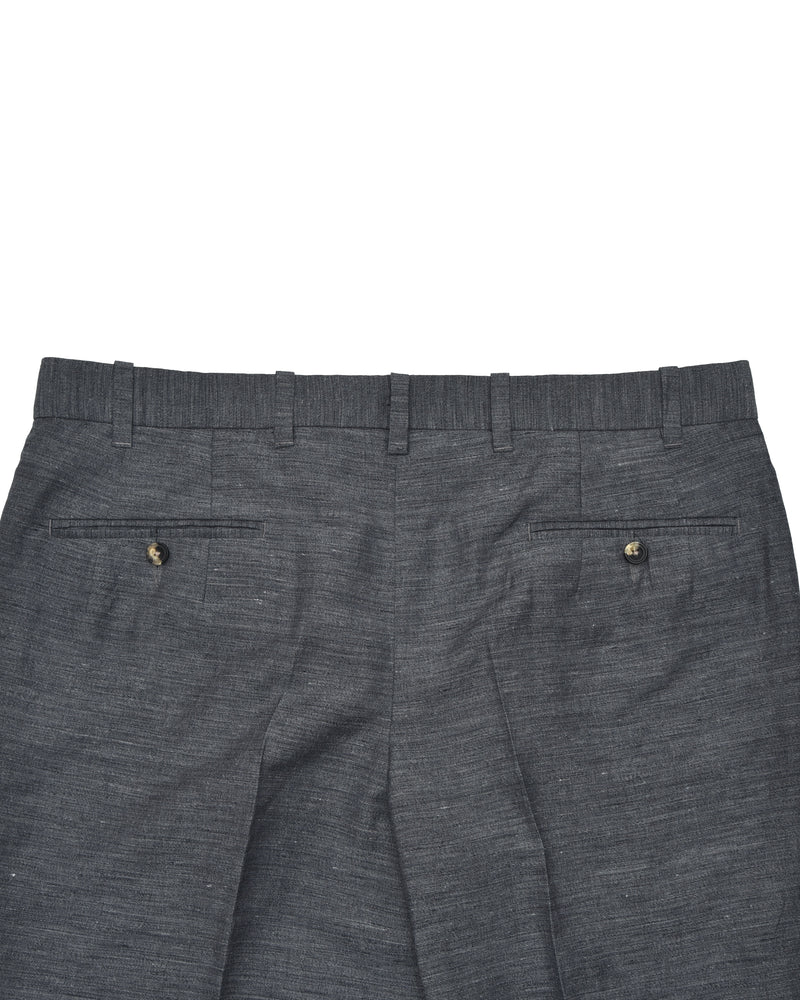 Solbiati Ash Grey Linen Dress Pant