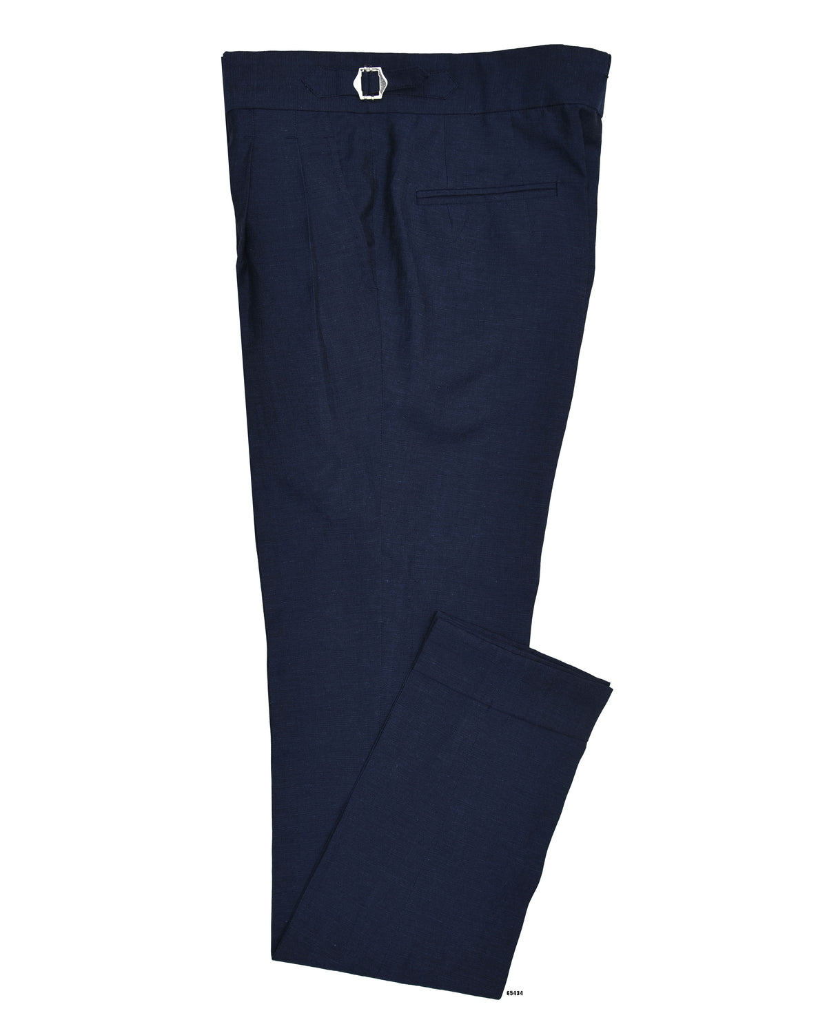 VBC: Navy Blue Wool-Linen - 1