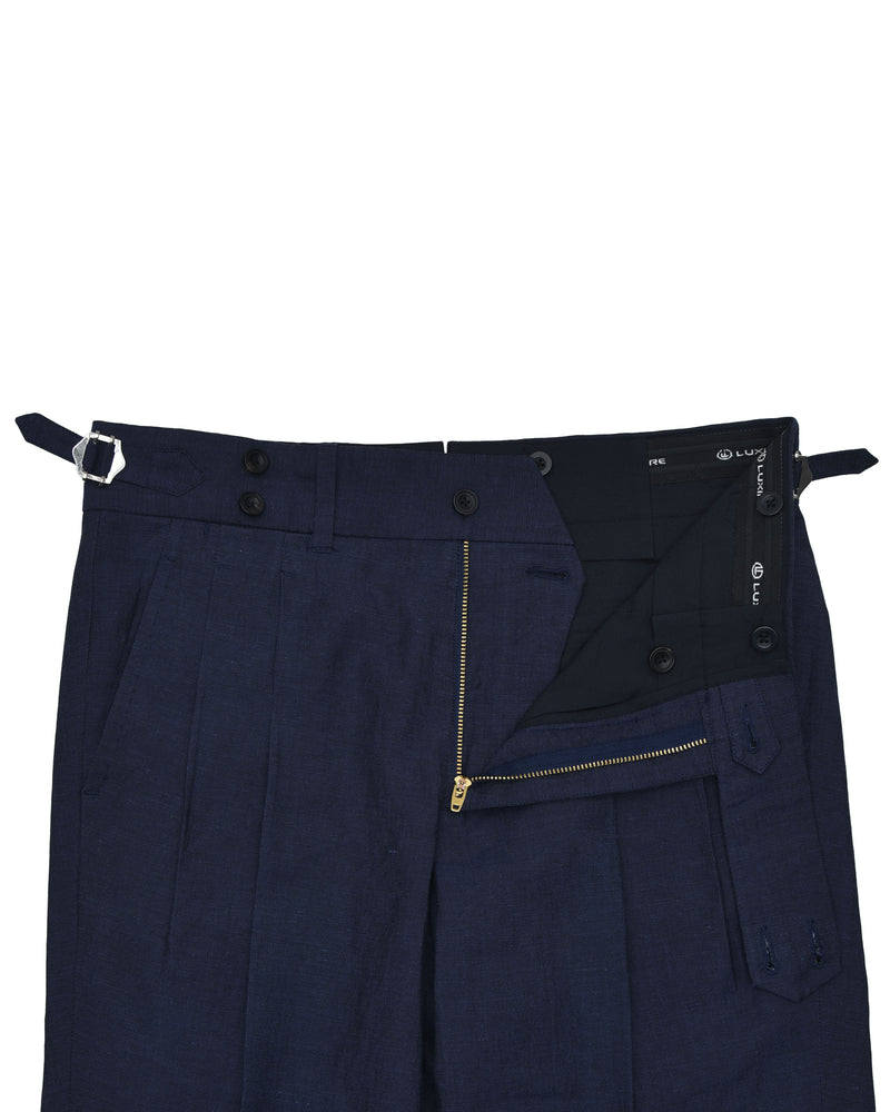 VBC: Navy Blue Wool-Linen