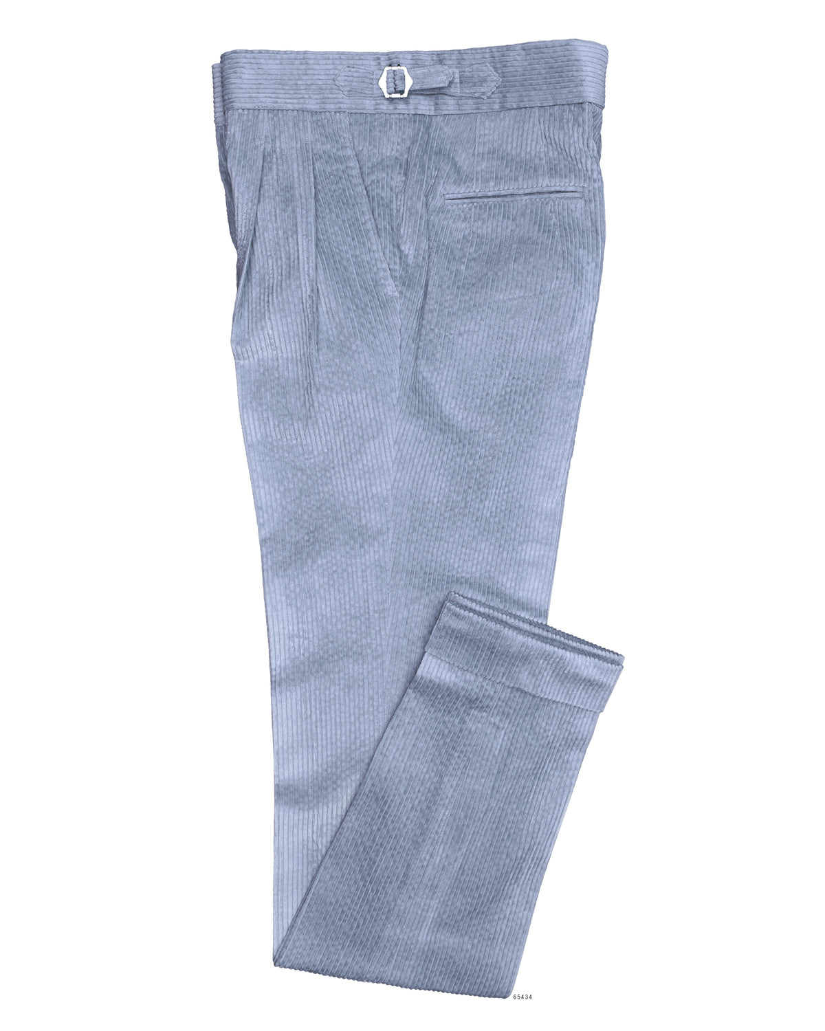 Modrone Corduroy Seersucker Bluish-Gray -8 Wale - 1