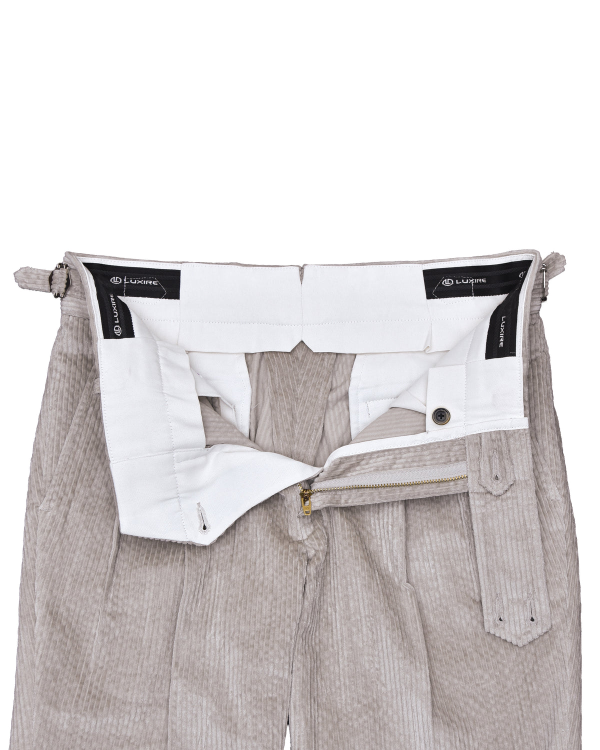 Modrone Corduroy Seersucker Beige - 8 Wale - 5