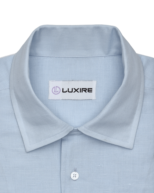 Powder Blue Linen Shirt