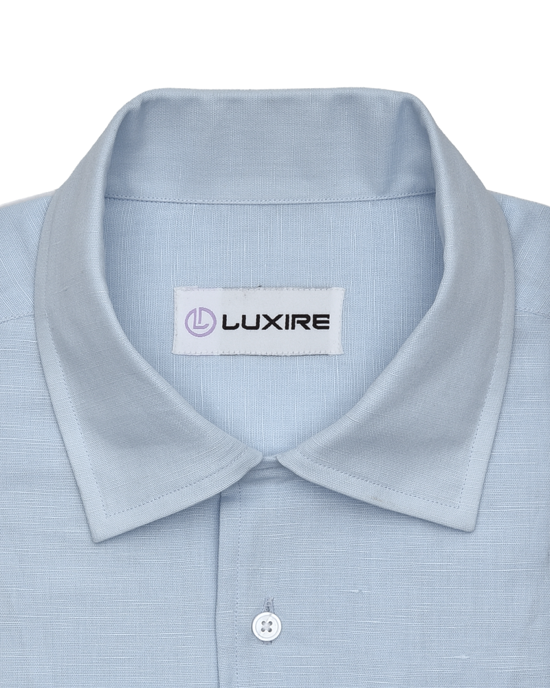 Powder Blue Linen Shirt