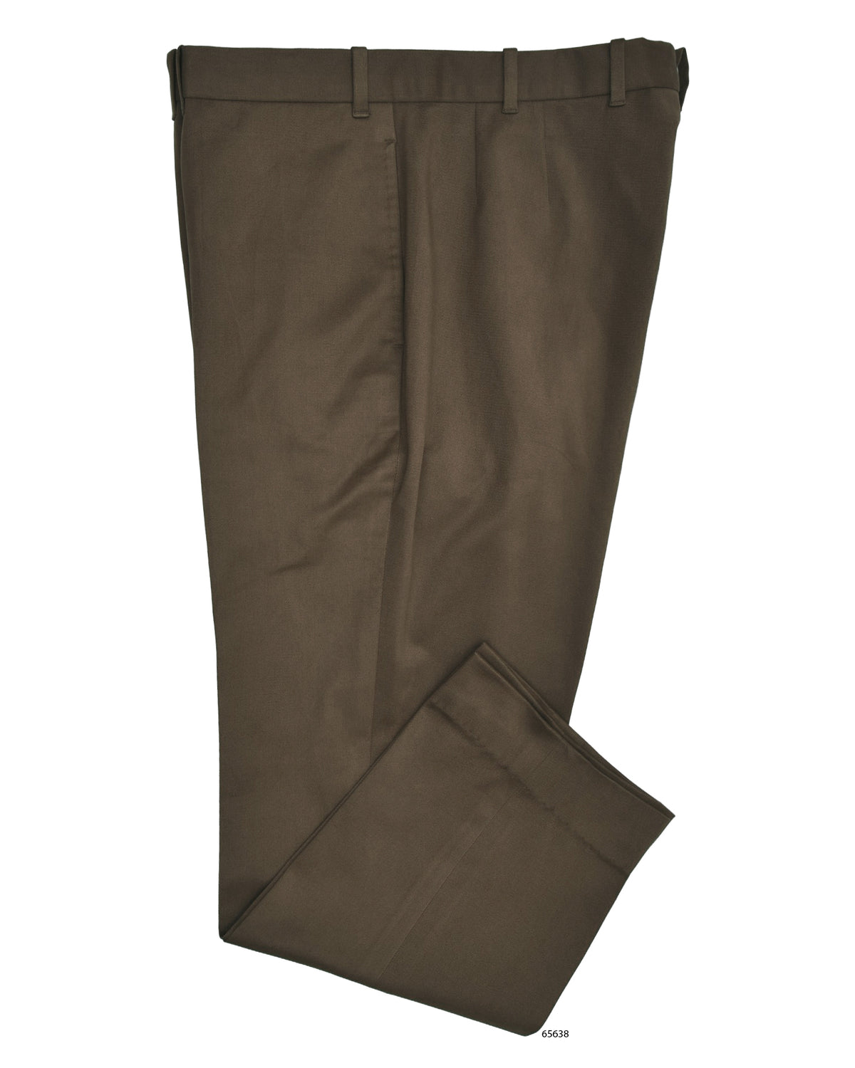 Dacota Soft Dark Brown Stretch Twill Pants - 1