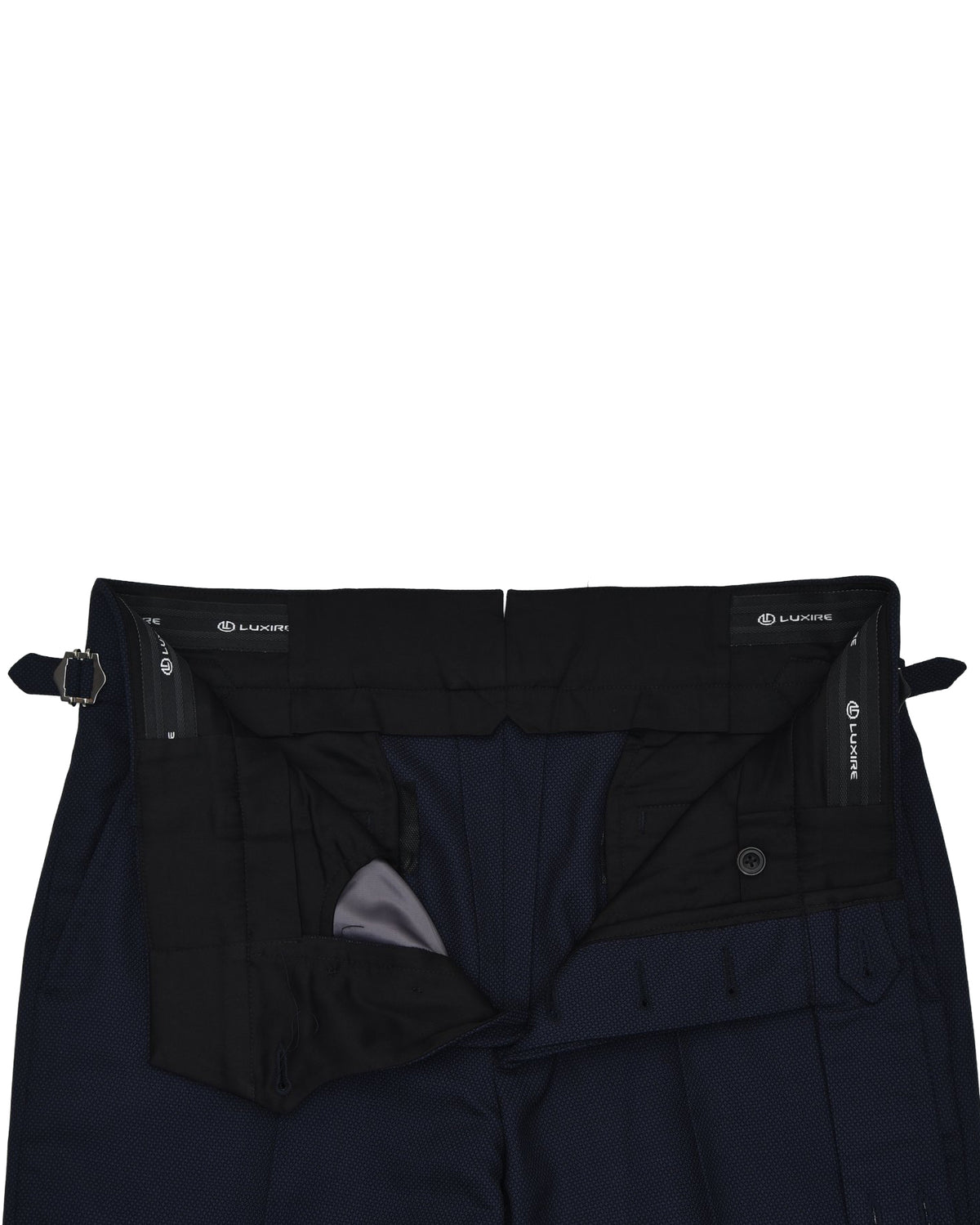 Delfino Navy Winter Hopsack - 5