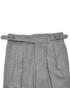 Gurkha Pant in Grey Wool Flannel