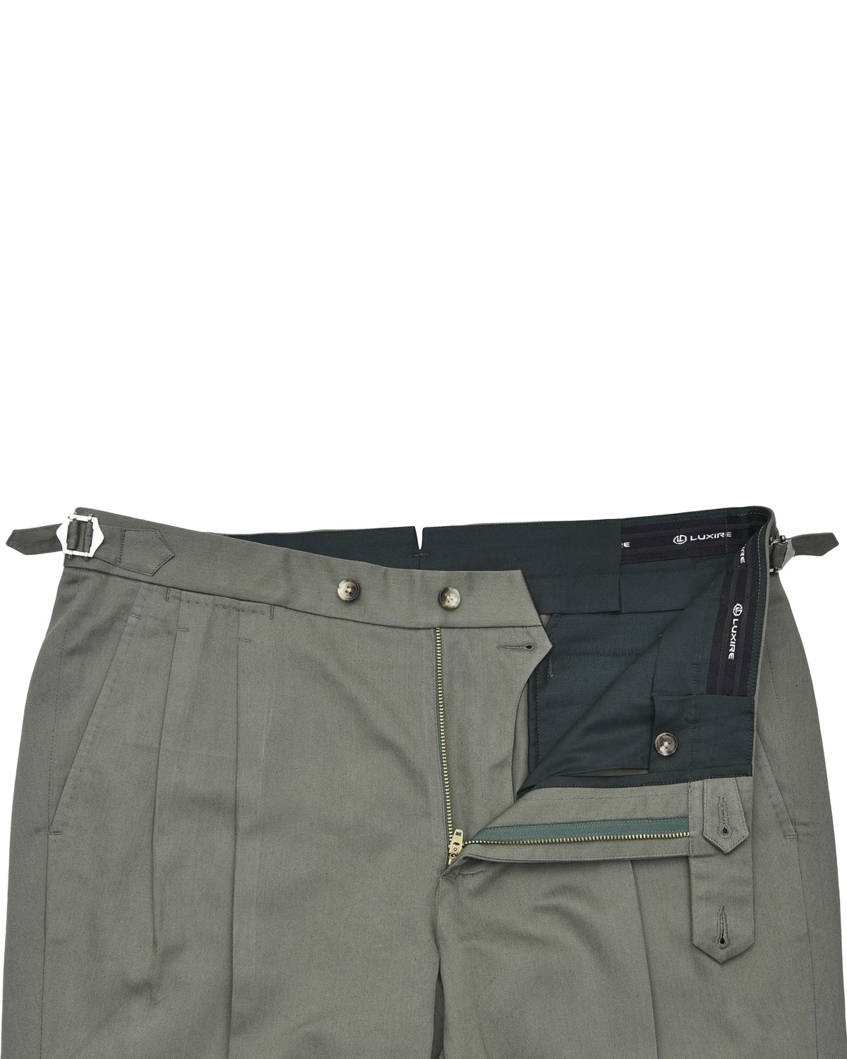Sondrio: Washed Olive Twill - 4