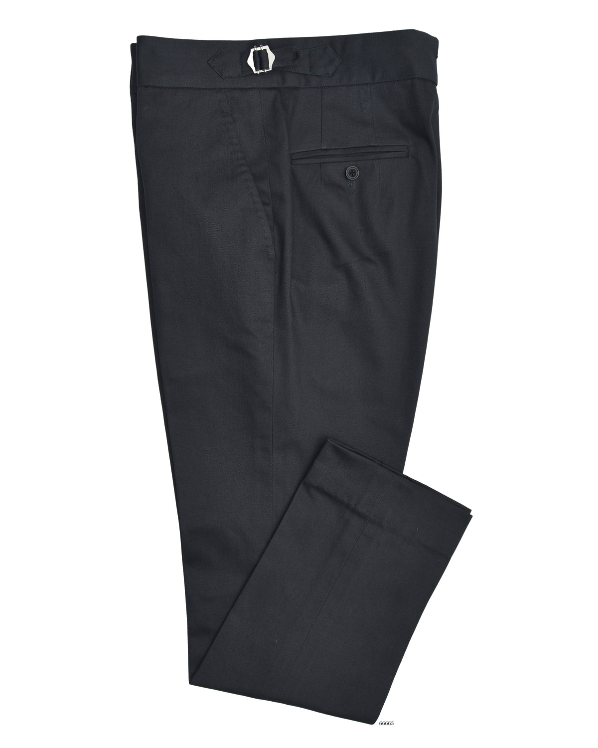 Dark Charcoal Grey Twill Pant - 1