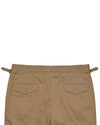 Pleated Military Khaki Dress Pant