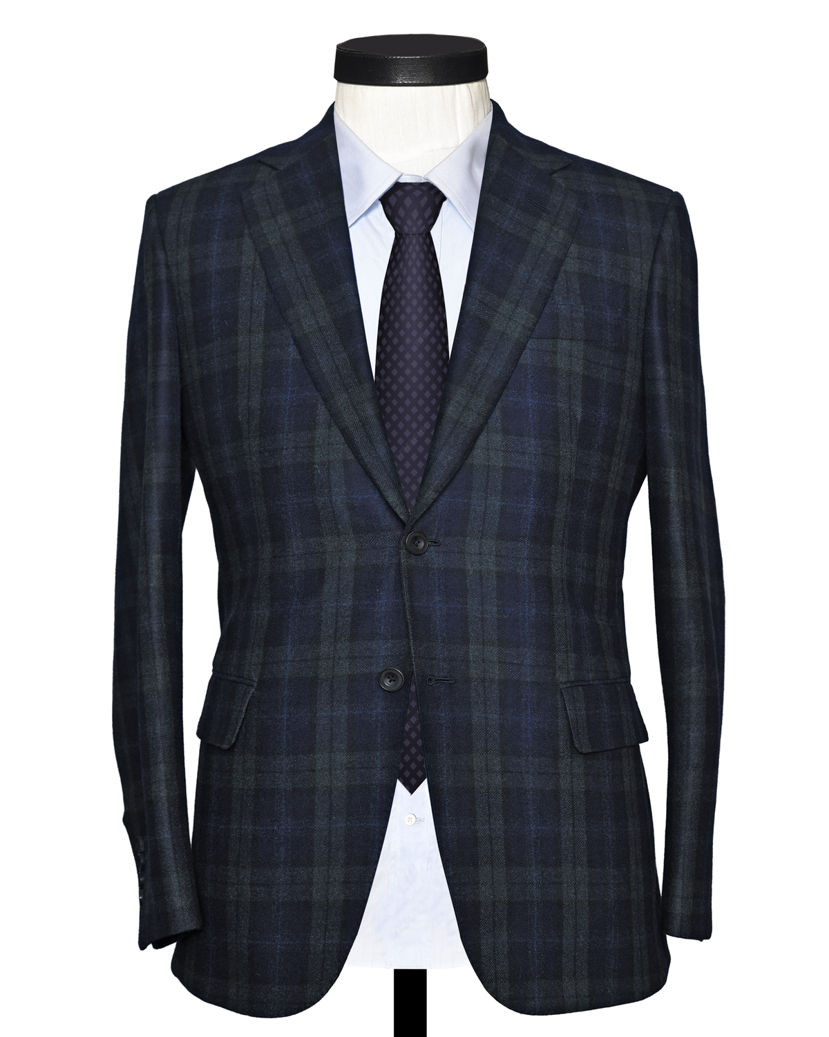 VBC Jacket: Black Watch Tartan Checks - 1