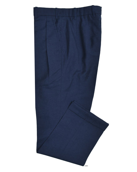 VBC: Navy Blue Wool-Linen