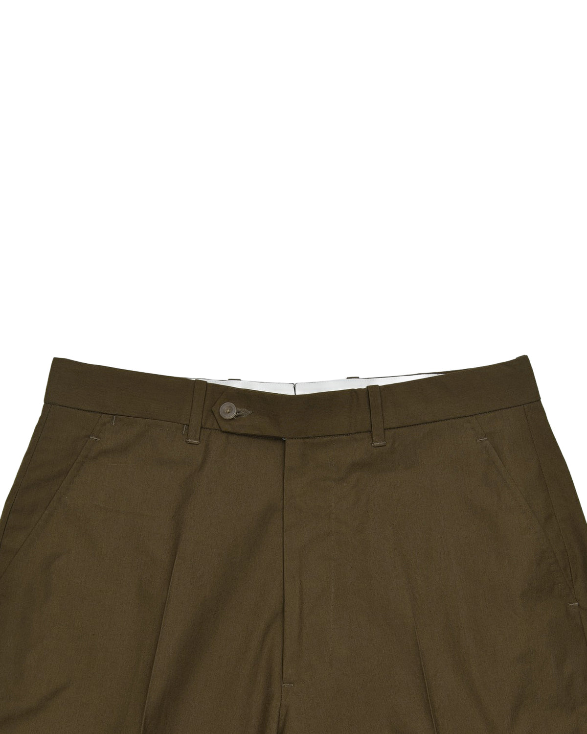 Greenish Khaki Plain Chino - 3