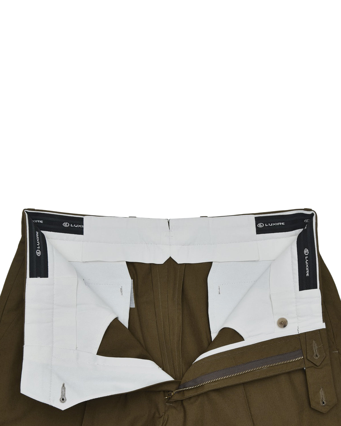 Greenish Khaki Plain Chino - 5