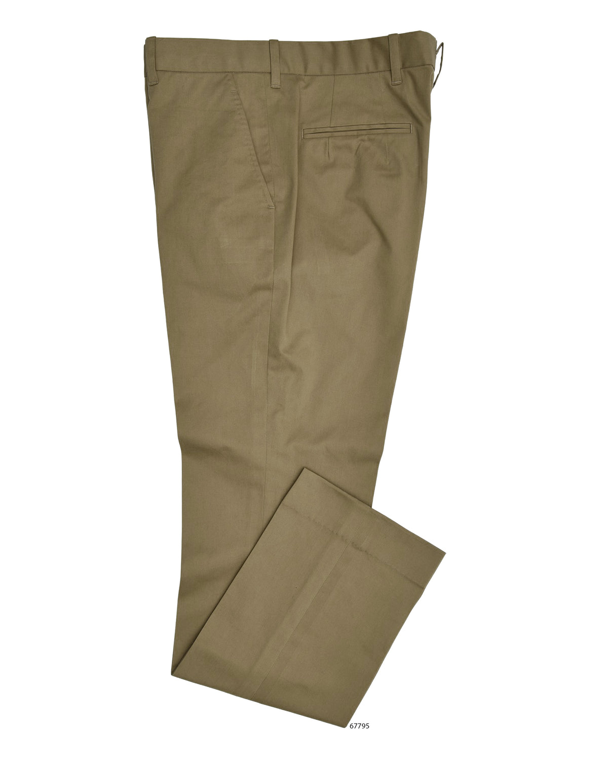 Golden Khaki Twill Pants - 1