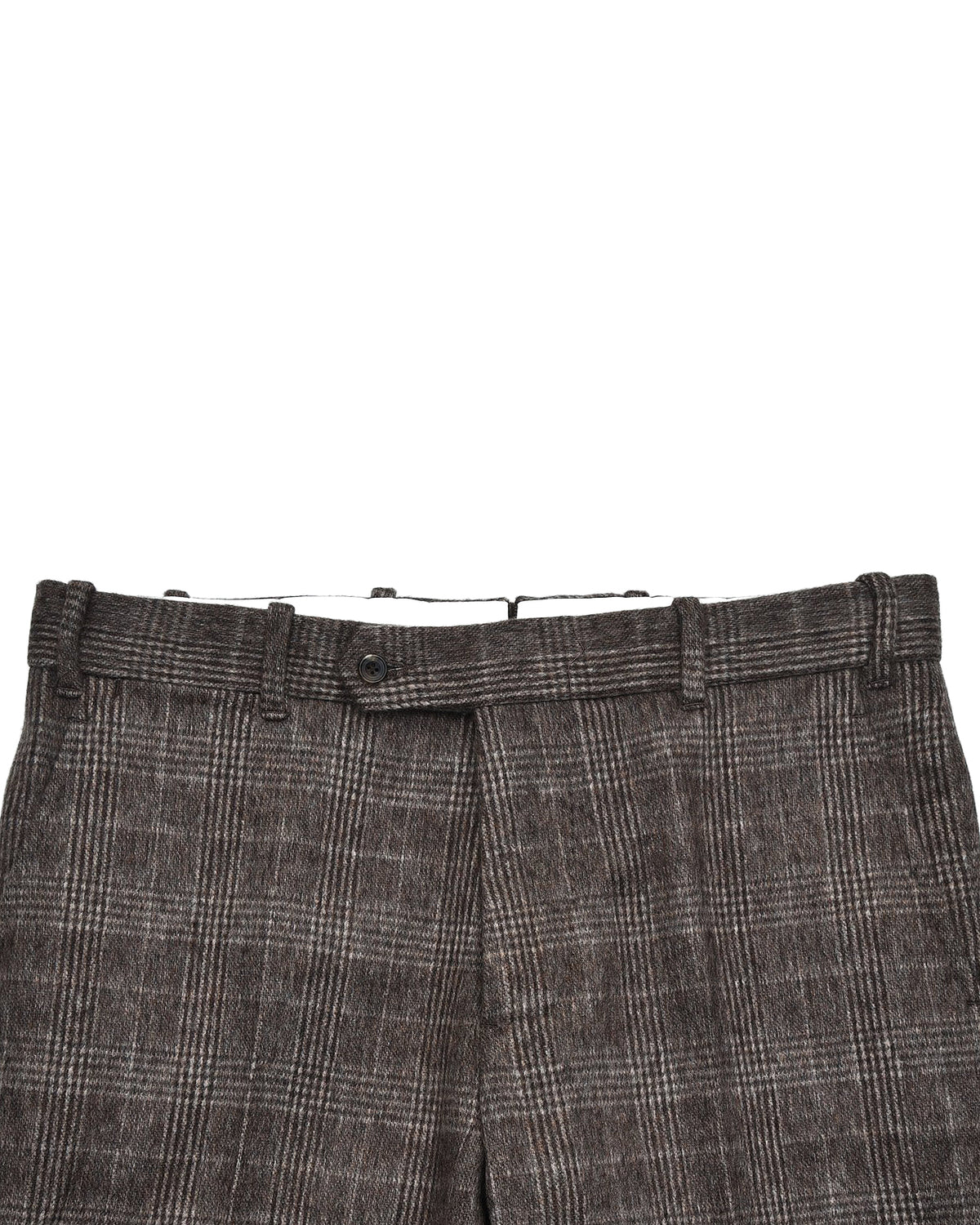 Loro Piana: Brown Glen Checks Cashmere - 3