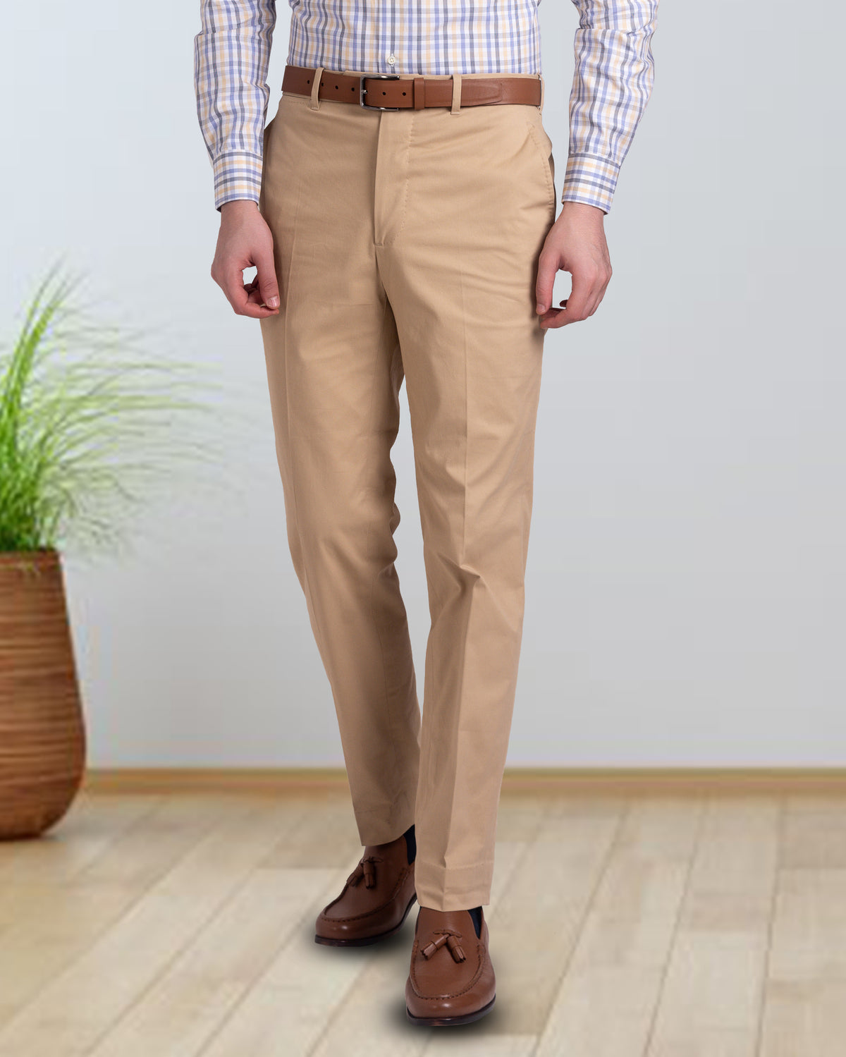 Custom Genoa Chino Pants for Men in Beige — Luxire Custom Clothing Custom Genoa Chino Pants for Men in Beige — Luxire Custom Clothing