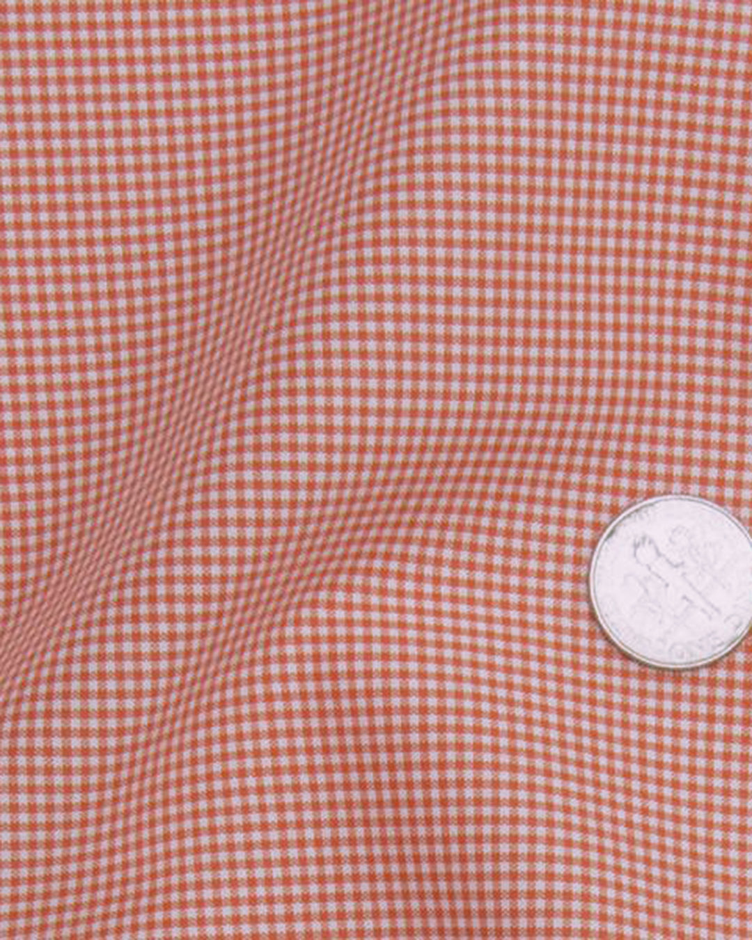 Dutch Orange Mini Checks On White