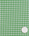 Lincon Green Gingham on White