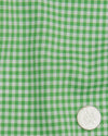 Lincon Green Gingham on White