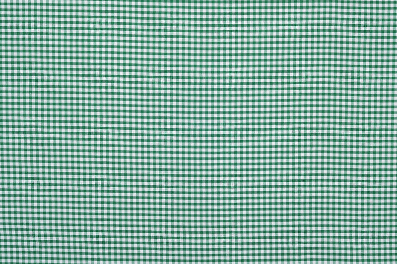 Oxford Lincoln Green Gingham on White