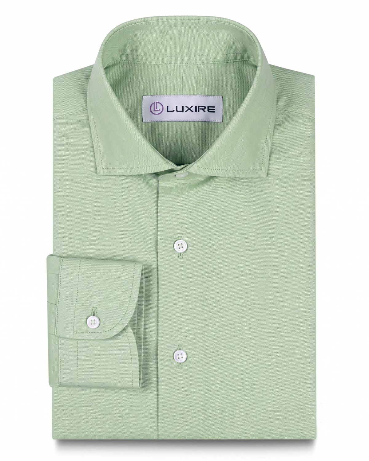Light Pistachio Green Dress Chambray Shirt - 1