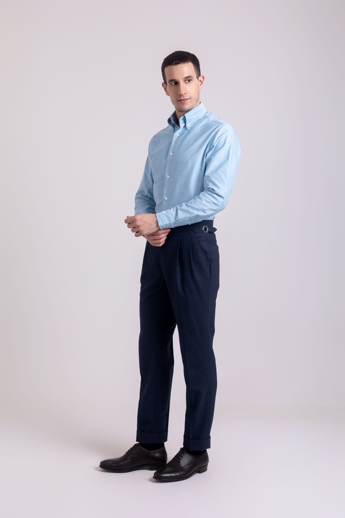 Classic Aqua Blue Oxford Shirt