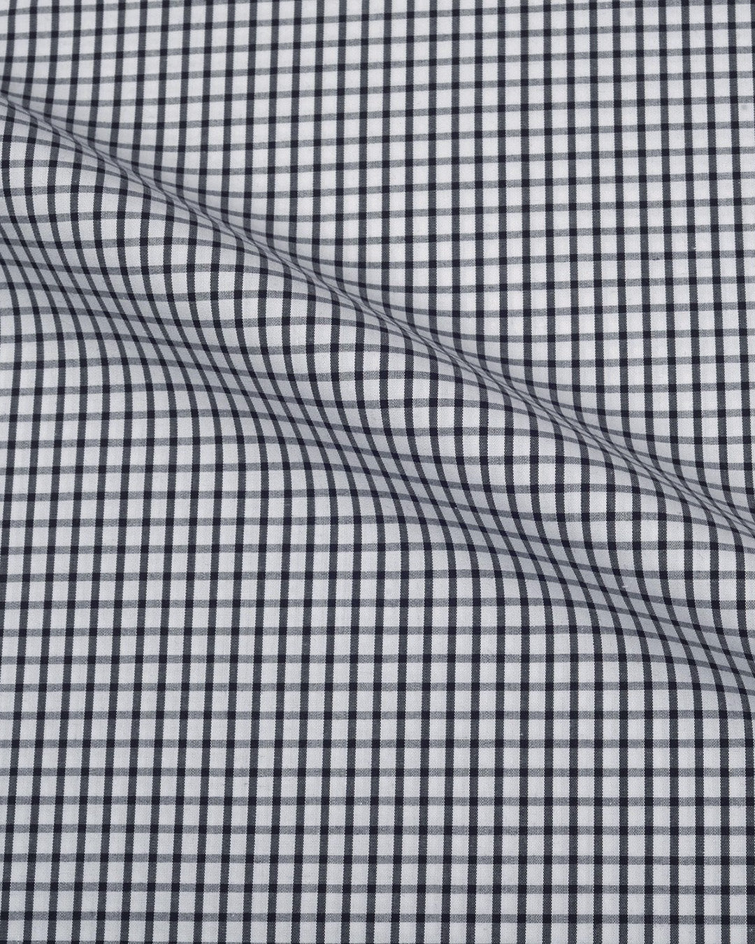 Brembana Black White Graph checks Shirt - 5