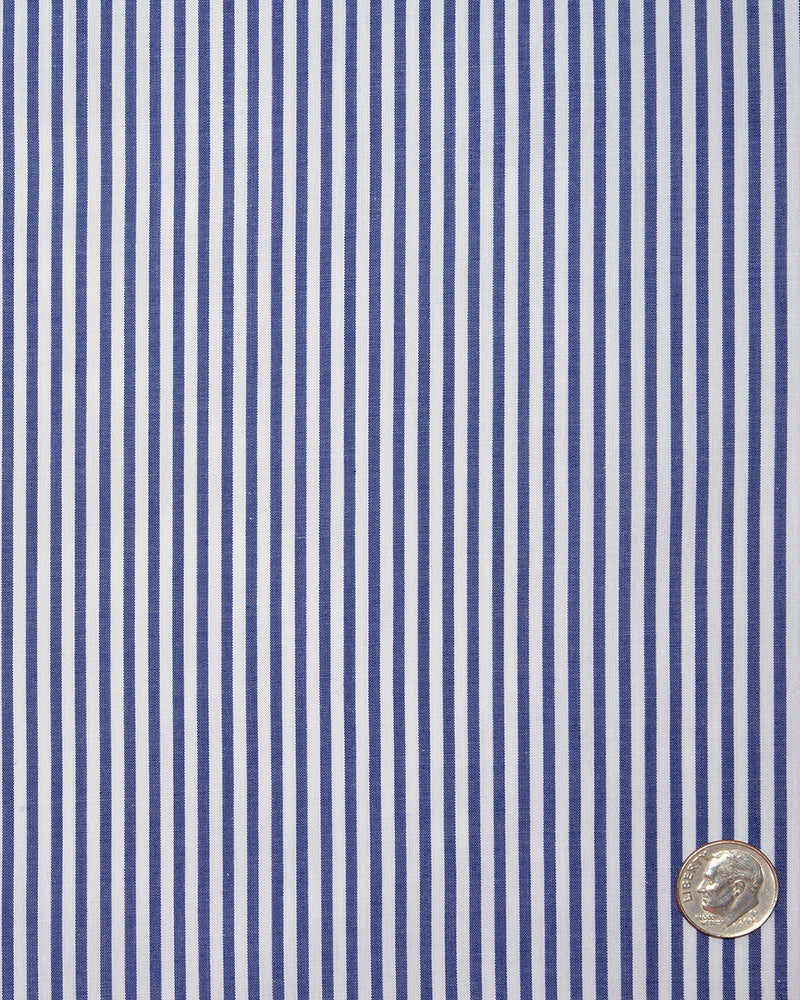 Dark Blue Awning Stripes Shirt