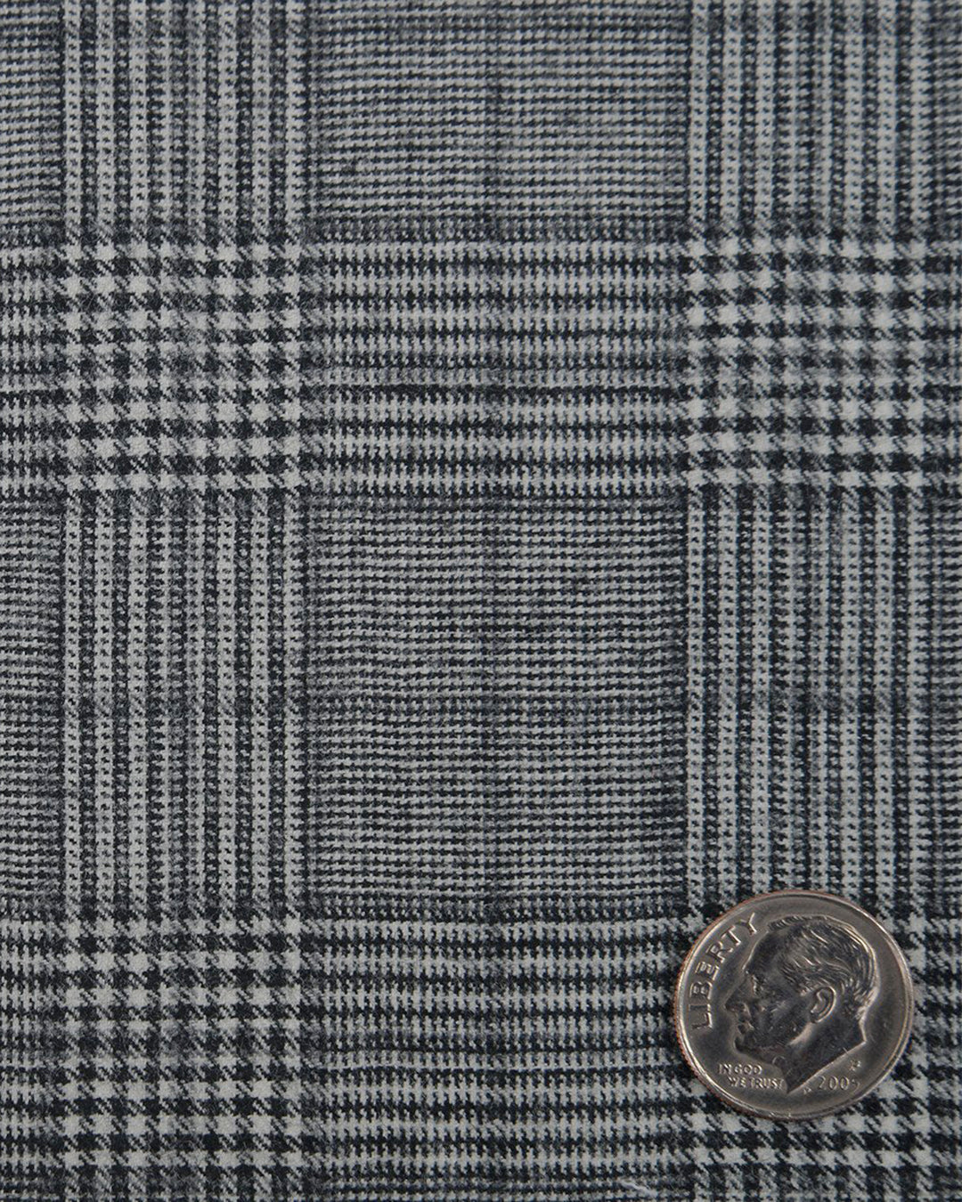 Drapers Black and White Glen Plaid Checks Suit - 11