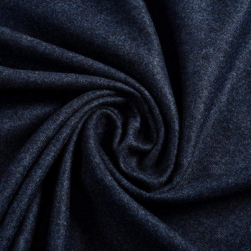 EThomas Wool Cashmere: Dark Blue Wool Jacket