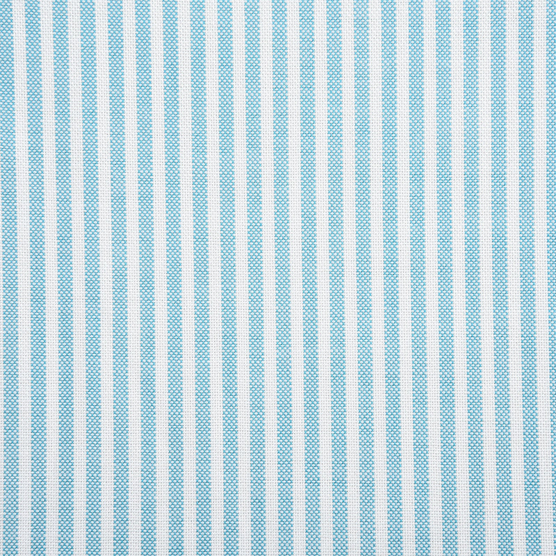 Ferozi Blue on White University Stripes Wrinkle Resistant Oxford Shirt