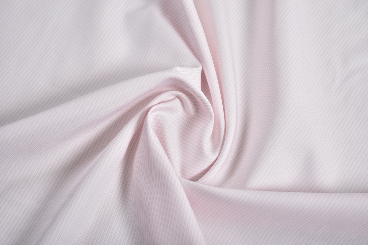 Light Pink Pin Stripes Shirt - 5