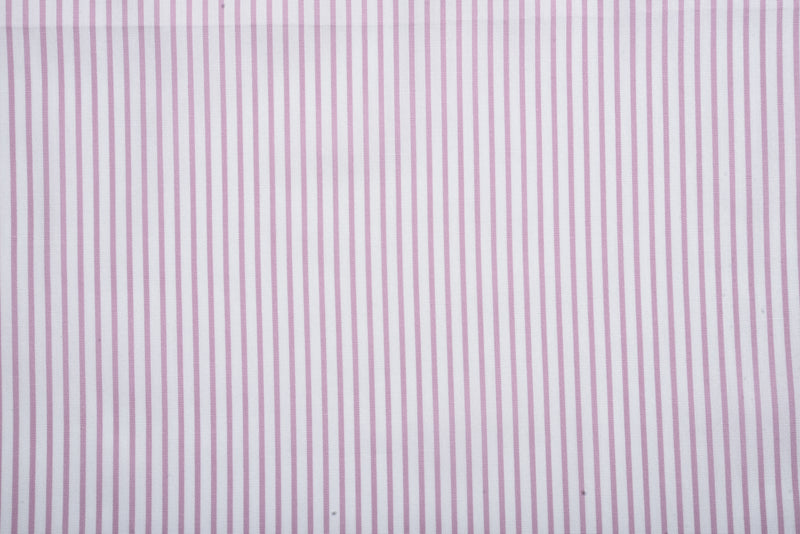 Pink Stripes On White Shirt