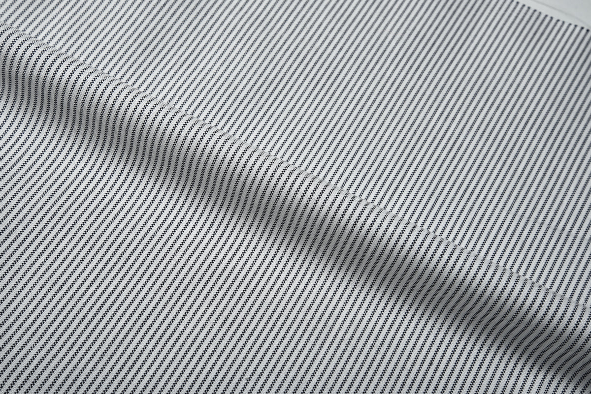 Black on White Pin Stripes - 4