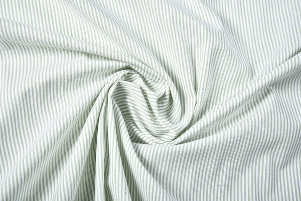 Light Green  Dress Stripes Seersucker