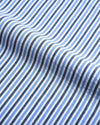 Dark Blue With Black Stripes On White Shirt